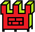 Logo for CLPub, rook from font 'Chess Handy Symmato 3D'.